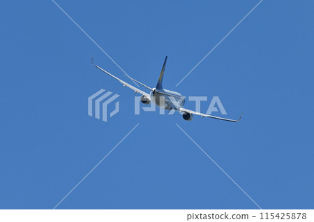 A passenger plane taking off from Ibaraki Airport 115425878