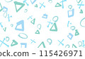 Circle, triangle, square, and cross② 115426971
