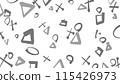 Circle, triangle, square, and other shapes③ 115426973