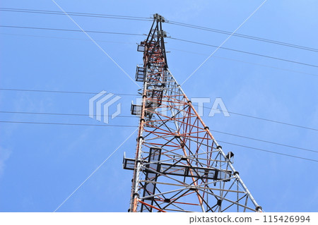 Big tower and blue sky Big tower and blue sky 115426994
