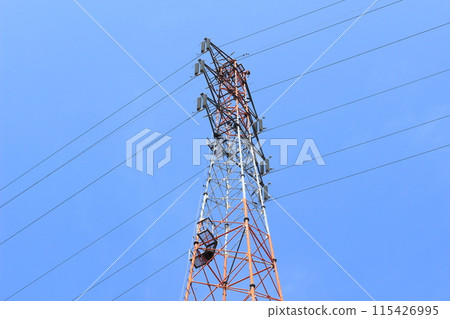 Big tower and blue sky Big tower and blue sky 115426995