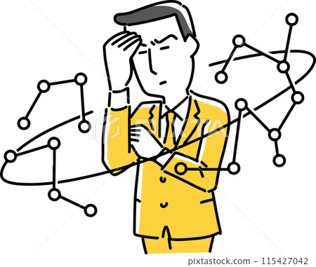 商人思考一些困難的事情 115427042