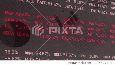 Image of statistics and financial data processing 115427480