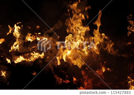 Cardboard waste waste utilization in burning fire  115427883