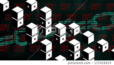 Image of nft texts over shapes 115428814
