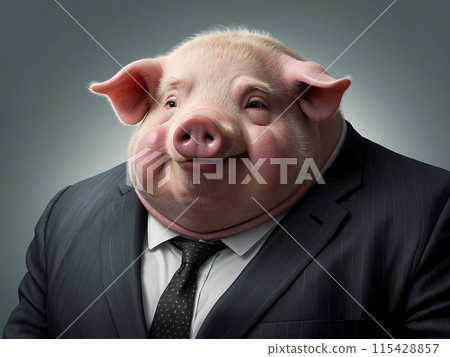 Pig Businessman-4 [AI generated, professional finish] 115428857