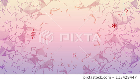 Image of digital icons data processing and networks of connections Image of digital icons data processing and networks of connections 115429447