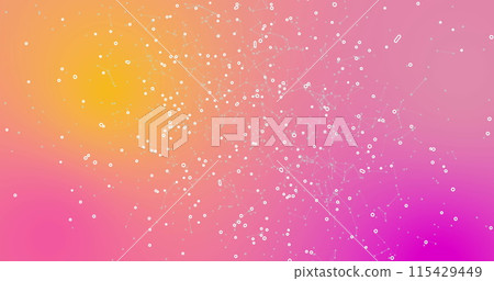 Image of network of connections over pink background Image of network of connections over pink background 115429449
