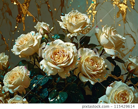Sparkling rose image material-5 [AI generated, professional finish] 115429614