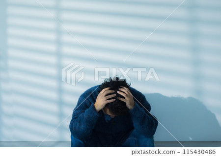 A depressed man A depressed man 115430486