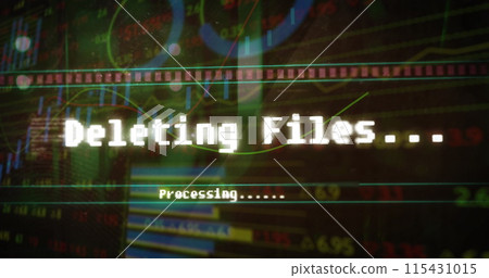Image of data processing over server Image of data processing over server 115431015