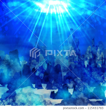 fantasy undersea illustration 115431783