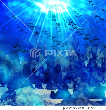 A mysterious fish swimming on the ocean floor A mysterious fish swimming on the ocean floor 115432140