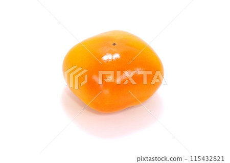 Seedless persimmon, whole, bright background 115432821