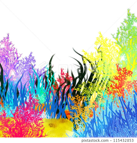 Colorful coral illustration background 115432853