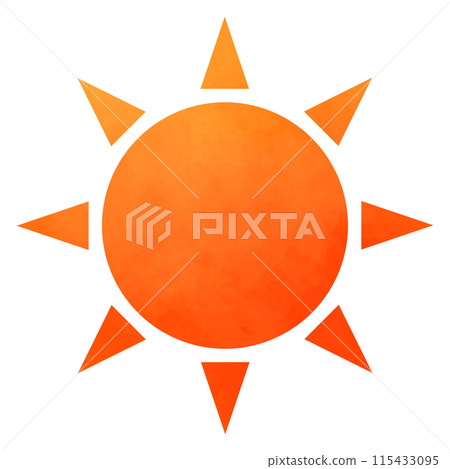 Simple sun illustration 115433095