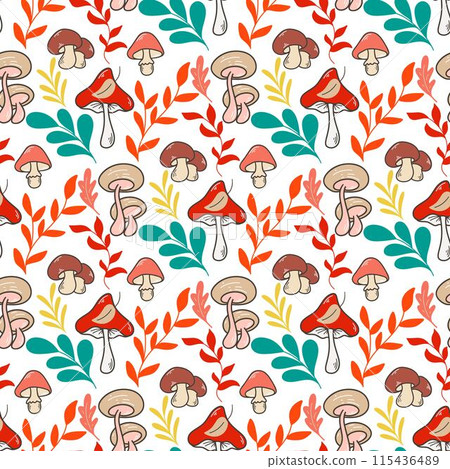 Bright colorful autumn seamless pattern Bright colorful autumn seamless pattern 115436489