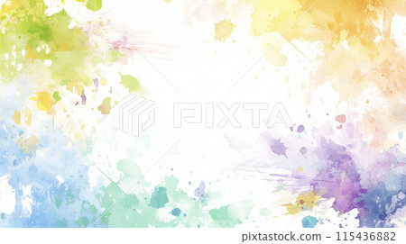 多彩水彩抽象繪畫AI圖像 115436882