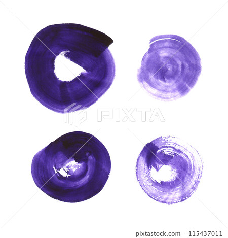 Abstract watercolor circle stains. Abstract watercolor circle stains. 115437011
