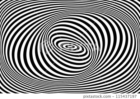 Vortex Whirl Movement. Abstract Op Art Design. Vortex Whirl Movement. Abstract Op Art Design. 115437197