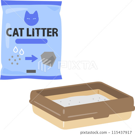 Mineral cat litter packaging and cat litter Mineral cat litter packaging and cat litter 115437917