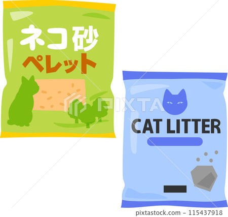 Wood pellet cat litter and mineral cat litter Wood pellet cat litter and mineral cat litter 115437918