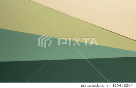 A gradient-like background made of overlapping green paper 115438294