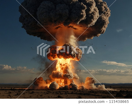 Mushroom cloud explosion-2 [AI generated, professional finish] 115438665