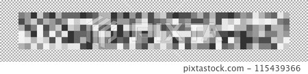 Censorship blurred texture. Grey pixel mosaic background. Checkered pattern to hide text, image or another forbidden, privacy or adult only content. Vector graphic illustration Censorship blurred texture. Grey pixel mosaic background. Checkered pattern to hide text, image or another forbidden, privacy or adult only content. Vector graphic illustration 115439366
