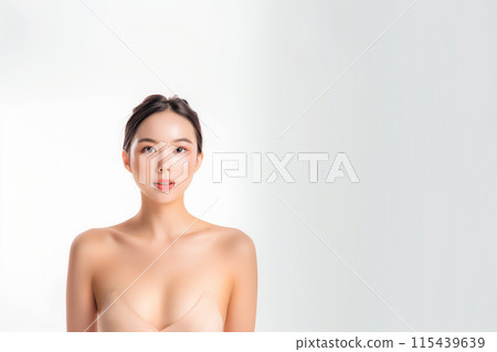 亞洲女性肖像照片如美容廣告 亞洲女性肖像照片如美容廣告 115439639