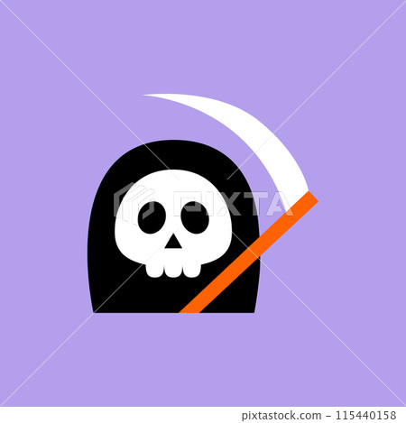 簡單的死神向量圖標 115440158