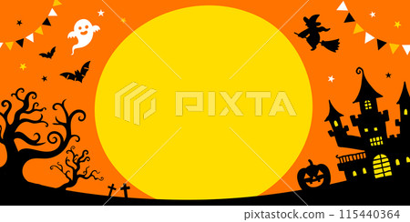 Halloween illustration background material 115440364