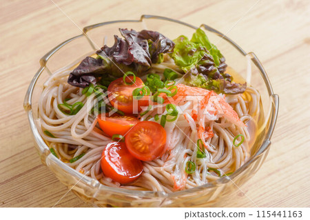 A summer staple: Bukkake soba noodles 115441163
