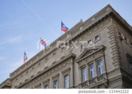 "Old Palace" housing the City Assembly of Belgrade, previously the royal residence in Belgrade, Serbia 115441222