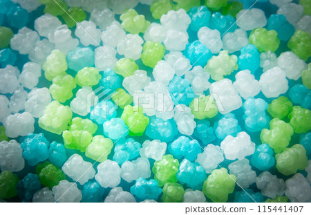 Cool colored konpeito Japanese sweets 115441407
