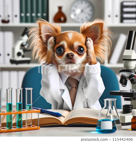 Chihuahua under study Chihuahua under study 115442406