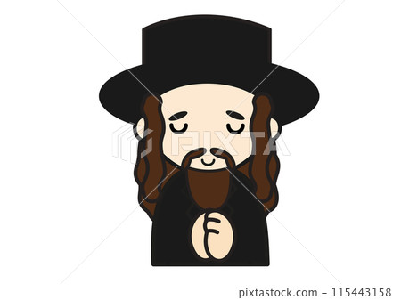 Ultra-Orthodox Jews praying Ultra-Orthodox Jews praying 115443158