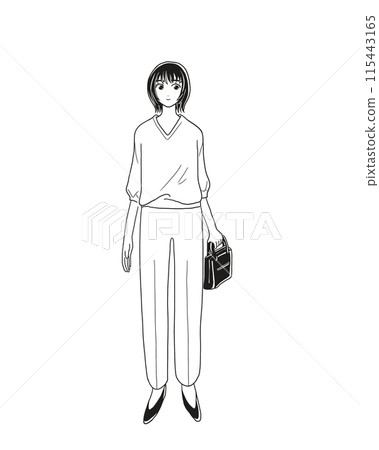 提著包包的時尚女人 提著包包的時尚女人 115443165