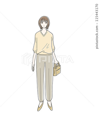 提著包包的時尚女人 115443170