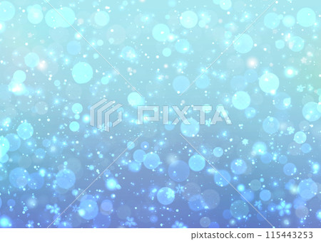 Blue gradient background texture with glittering flowers Blue gradient background texture with glittering flowers 115443253