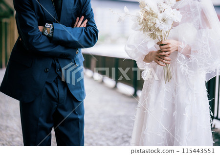 夫婦拍攝婚紗照的外景地 夫婦拍攝婚紗照的外景地 115443551