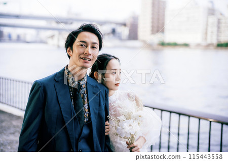 Couple taking location photo wedding photos Couple taking location photo wedding photos 115443558