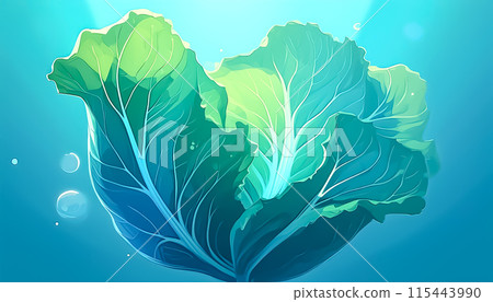 CG background illustration: Lettuce image illustration CG background illustration: Lettuce image illustration 115443990