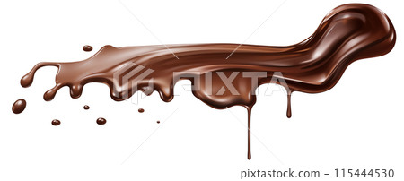 融化的巧克力酱素材 115444530