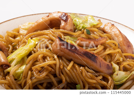 Squid Fried Noodles, American Jumbo Squid, Ears Squid Fried Noodles, American Jumbo Squid, Ears 115445000