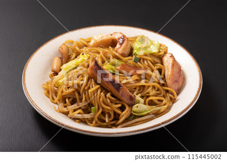 Squid Fried Noodles, American Jumbo Squid, Ears Squid Fried Noodles, American Jumbo Squid, Ears 115445002