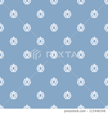 Blue Ornamental vector Pattern Design 115446348