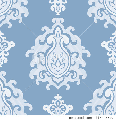 Blue Ornamental vector Pattern Design 115446349