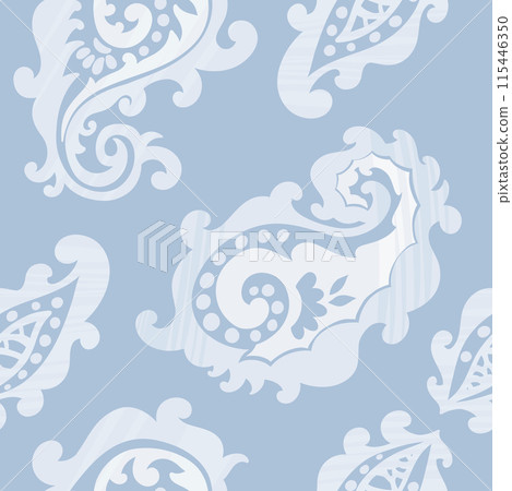 Blue Ornamental vector Pattern Design 115446350
