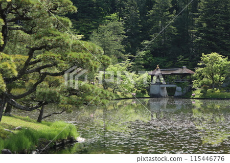 京都修學院離宮湯龍池與千歲橋 京都修學院離宮湯龍池與千歲橋 115446776